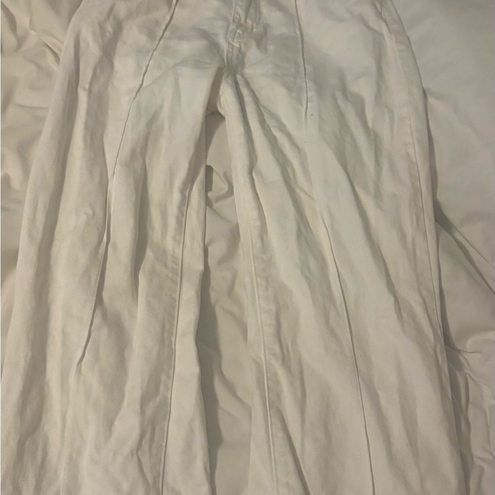 SHEIN Elegant White Trousers